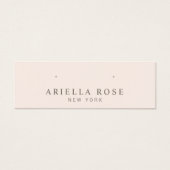 Blush Pink Stud Earring Juwelier Display Card (Vorderseite)