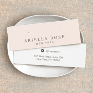 Blush Pink Stud Earring Juwelier Display Card