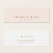 Blush Pink Stud Earring Juwelier Display Card (Vorne & Hinten)