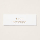 Blush Pink Stud Earring Juwelier Display Card (Rückseite)