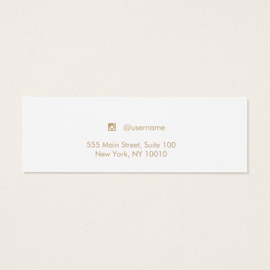 Blush Pink Stud Earring Juwelier Display Card (Rückseite)