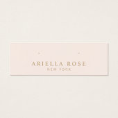 Blush Pink Stud Earring Juwelier Display Card (Vorderseite)