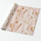 Blush Pink Tan Südwest Imitats Cowgirl Cowhide Geschenkpapier (Ungerollt)