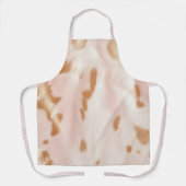Blush Pink Tan Südwest Imitats Cowhid Schürze (Vorderseite)