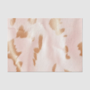 Blush Pink Tan Südwest Imitats Cowhid Seidenpapier