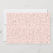 Blush Pink Taufe Foto Silver Vielen Dank Dankeskarte (Rückseite)