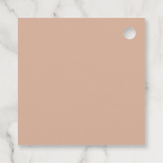 Blush Pink Taufe Minimal Arch Danke Custom Geschenkanhänger (Rückseite)