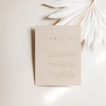 Blush Pink & Taupe Wedding Details Umschließkarte Einladung<br><div class="desc">Das Design besticht durch einen handgeschriebenen Schriftart und modernes minimalistisches Design. Für die Hochzeitskollektion "SERENA" konzipiert. Klicken Sie zum Ändern der Details auf "Personalisieren". Um den Text zu verschieben oder die Größe, den Schriftart oder die Farbe zu ändern, klicken Sie auf "Klicken Sie, um ihn weiter anzupassen". Klicken Sie auf...</div>