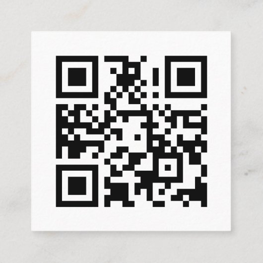 BLUSH PINK TERRACOTTA TEXTURE LOGO QR CODE QUADRATISCHE VISITENKARTE (Rückseite)