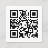 BLUSH PINK TERRACOTTA TEXTURE LOGO QR CODE QUADRATISCHE VISITENKARTE (Rückseite)