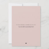 Blush Pink Texas Map Modernes Minimalistisches Skr Save The Date (Rückseite)