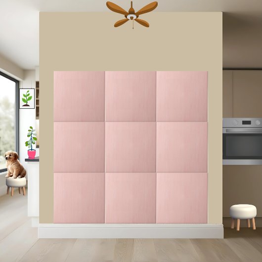 Blush Pink Textile Keramik Tile Fliese