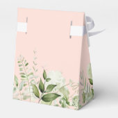 Blush Pink The A Girl Greenerity Gold Baby Dusche Geschenkschachtel (Rückseite)