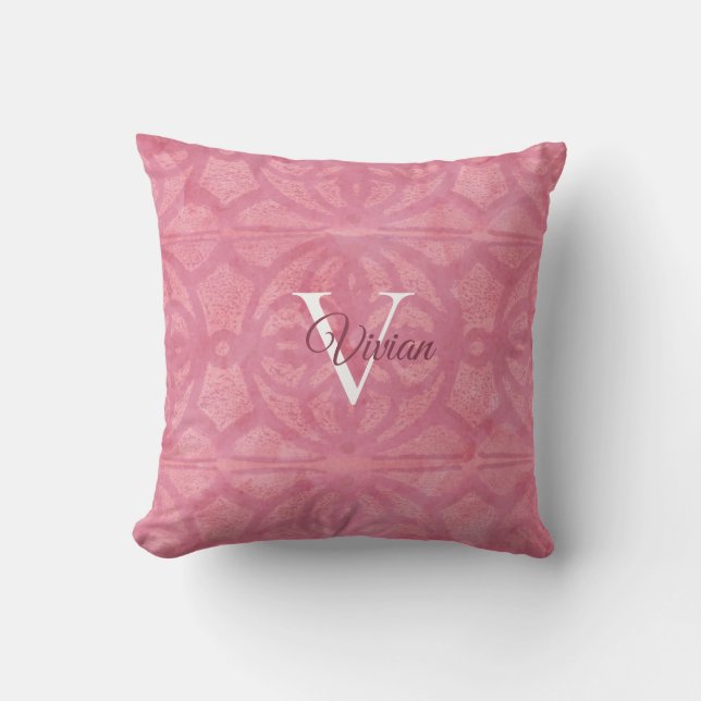 Blush Pink Throw Kissen (Vorderseite)