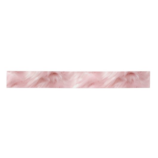 Blush Pink Tierfett Satinband (Vorderseite)