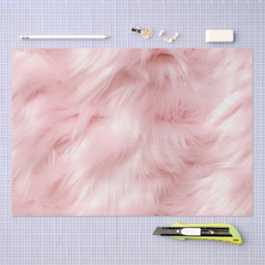 Blush Pink Tierfett Seidenpapier (Handwerk)