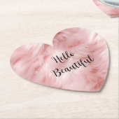 Blush Pink Tierfett Untersetzer (angewinkelt)