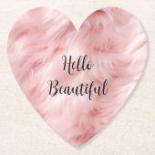 Blush Pink Tierfett Untersetzer (Vorderseite)