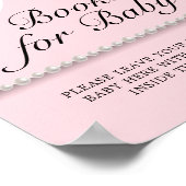 Blush Pink Tiffany Babydusche Zeichenbücher für Ba Poster (Ecke)