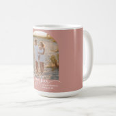 Blush Pink Together Typography Couple Valentine Kaffeetasse (VorderseiteRechts)