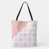 Blush Pink Trendy Girly Initial Name Monogram Tasche (Rückseite)