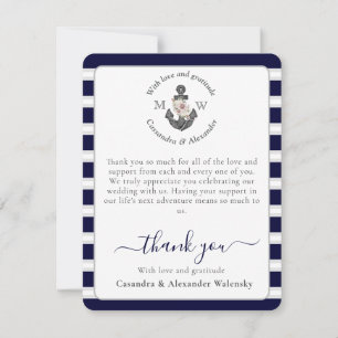 Blush Pink Tropical Beach Herzen in Sand Hochzeit Dankeskarte