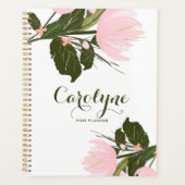 Blush Pink Tulips Personalisiert Planer (Vorderseite)