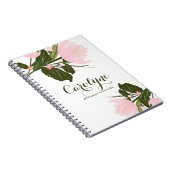 Blush Pink Tulips Personalisiertes Notebook Notizblock (Rechte Seite)