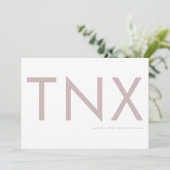 Blush Pink Ultra Modern Bold Big Danke Mutter (Stehend Vorderseite)