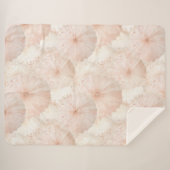 Blush Pink Umbrellas Sherpadecke (Vorderseite (Horizontal))