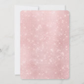 Blush Pink und Burgund Erster Geburtstag Einladung (Rückseite)