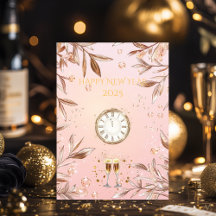Blush Pink und Champagner Gold Silvester