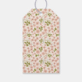 Blush Pink und Creme Arch Form Hochzeit Geschenkanhänger (Rückseite)