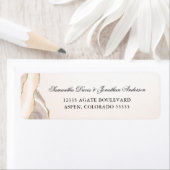 Blush Pink und Gold Agate Script Rücksendeadresse (Insitu)