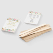 Blush Pink und Gold Aquarellfarben Fans des Blumen Fächer (Non-assembled)