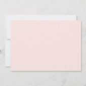 Blush Pink und Gold Floral Boho Bridal Luncheon Einladung (Rückseite)