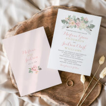 Blush Pink und Gold Floral Boho Hochzeit