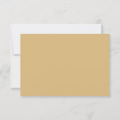 Blush Pink und Gold Glitzer Agate Script Hochzeit RSVP Karte (Rückseite)