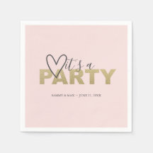 Blush Pink und Gold Valentine's Heart Themed