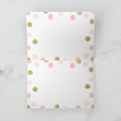 Blush Pink und Gold Vielen Dank Karten (Innenseite)