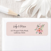 Blush Pink und Gold Wedelrückenschild (Insitu)