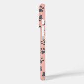 Blush Pink und Grau Pet Foto Druckmuster Case-Mate iPhone Hülle (Rückseite / Links)