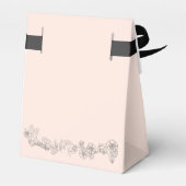 Blush Pink und Gray Wedding Geschenkschachtel (Rückseite)