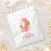 Blush Pink und Imitate Gold Balloons Happy Birthda Geschenktütchen (Ausgeschnitten)