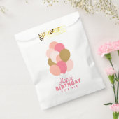 Blush Pink und Imitate Gold Balloons Happy Birthda Geschenktütchen (Versiegelt)