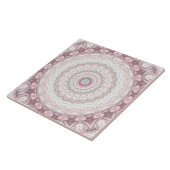 Blush Pink und Mini Mandala Muster Fliese (Seite)