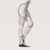 Blush Pink und Mini Mandala Muster Leggings (Rechts)