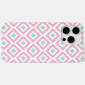 Blush Pink und Minze Diamond Ikat Muster Case-Mate iPhone Hülle (Rückseite (Horizontal))