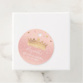 Blush Pink und Rose Gold Crown Vielen Dank Geschenkanhänger (Beispiel)