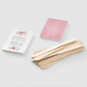 Blush Pink und Rose Gold Floral Wedding Programm Fächer (Non-assembled)